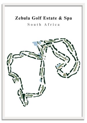 Zebula Golf Estate & Spa - South Africa – Minimalist Golf Course Print