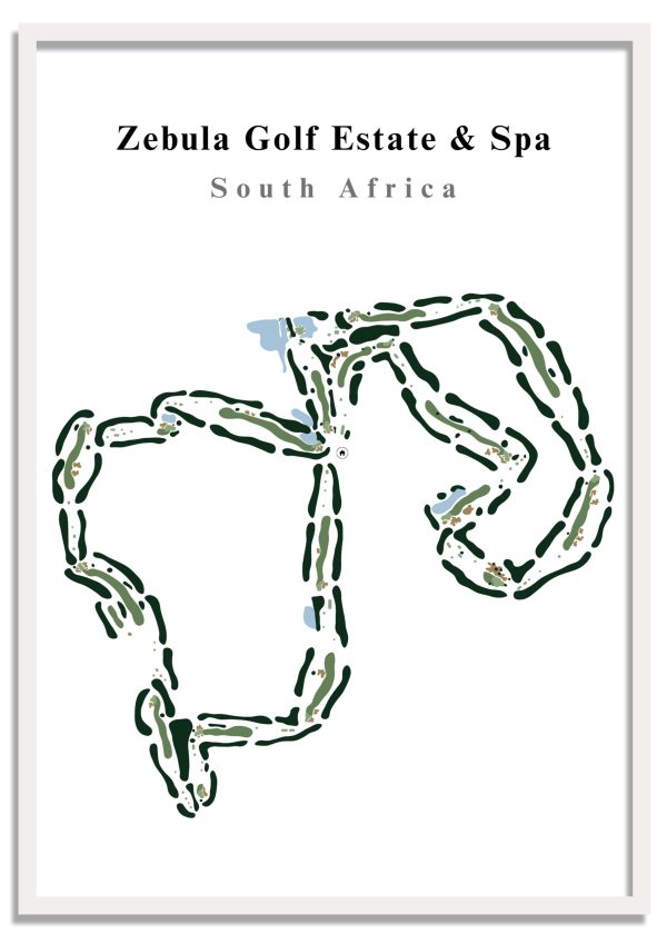 Zebula Zebula Golf Estate & Spa - South Africa – Minimalist Golf Course Print
