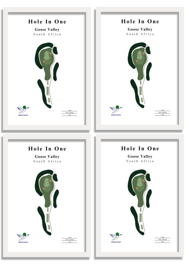 Hole In One – Minimalist Golf Course Print