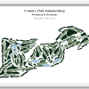 Country Club Johannesburg - South Africa – Minimalist Golf Course Print