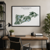 Country Club Johannesburg - South Africa – Minimalist Golf Course Print