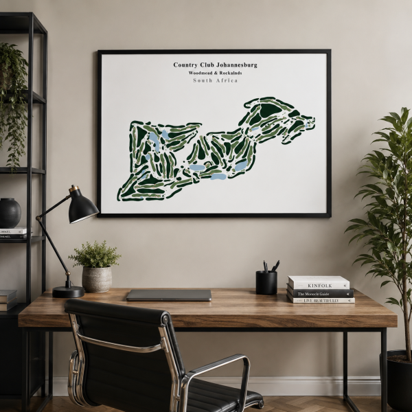 Country Club Johannesburg - South Africa – Minimalist Golf Course Print