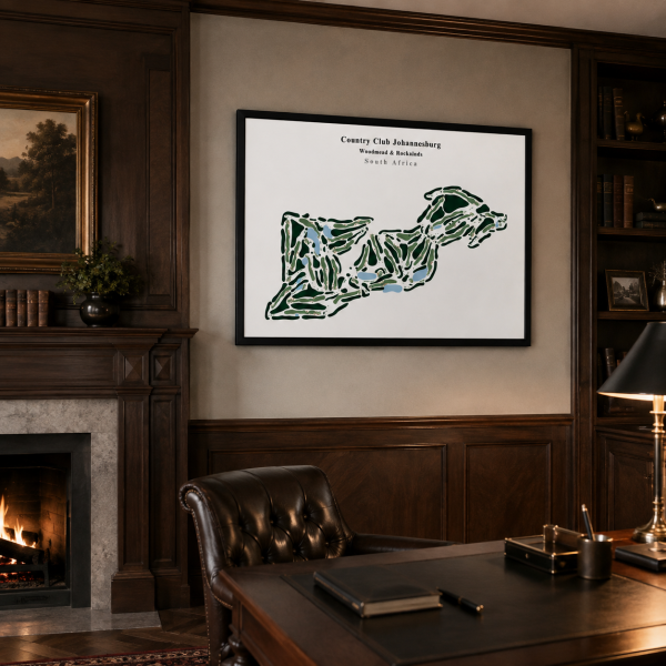 Country Club Johannesburg - South Africa – Minimalist Golf Course Print