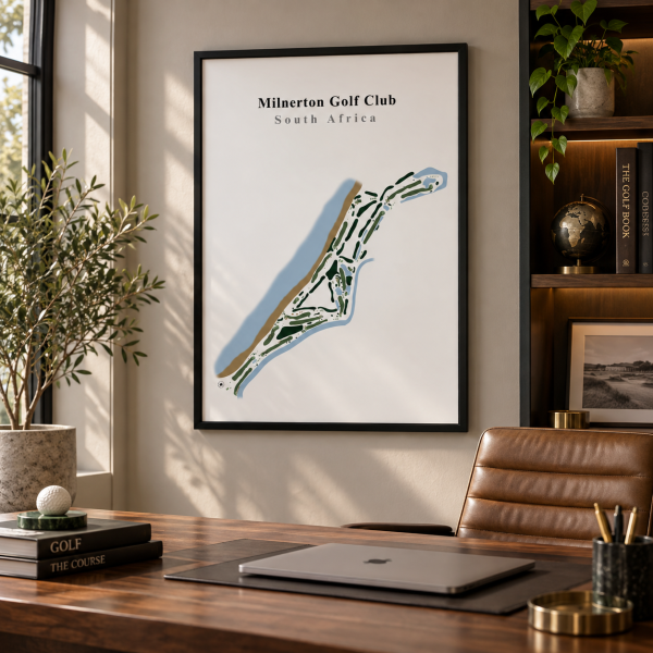 Milnerton Golf Club - South Africa – Minimalist Golf Course Print