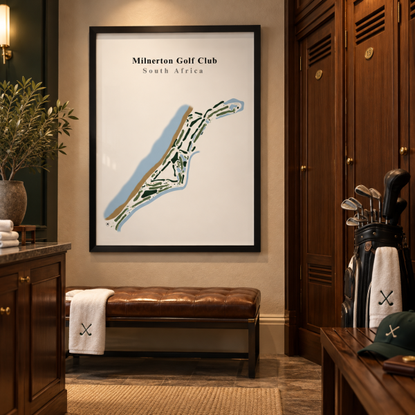 Milnerton Golf Club - South Africa – Minimalist Golf Course Print