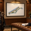 Milnerton Golf Club - South Africa – Minimalist Golf Course Print