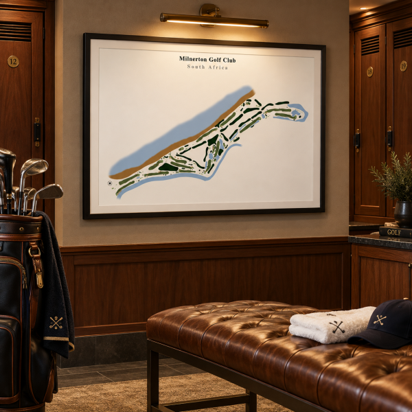 Milnerton Golf Club - South Africa – Minimalist Golf Course Print