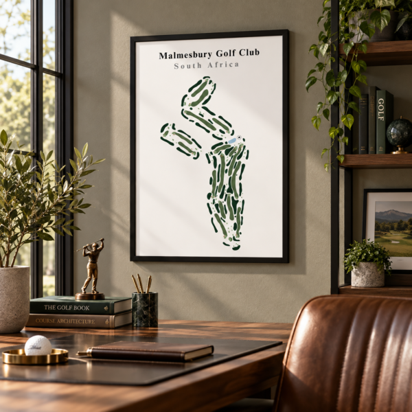 Malmesbury Golf Club - South Africa – Minimalist Golf Course Print