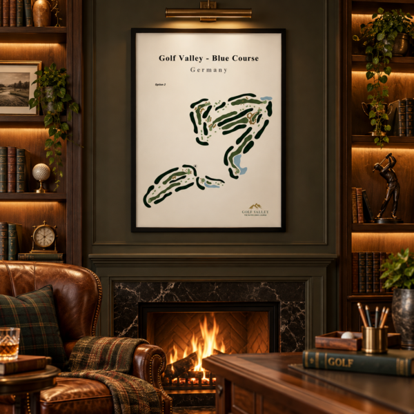 Golf Valley - Germany– Minimalist Golf Course Print