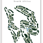 Malmesbury Golf Club - South Africa – Minimalist Golf Course Print