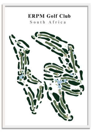 Malmesbury Golf Club - South Africa – Minimalist Golf Course Print