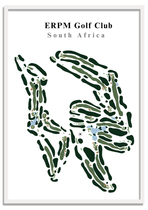 ERPM Malmesbury Golf Club - South Africa – Minimalist Golf Course Print