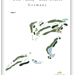 Golf Valley - Germany– Minimalist Golf Course Print