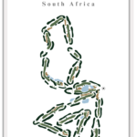 Langebaan Country Estate - South Africa – Minimalist Golf Course Print
