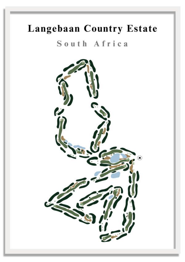 Langebaan Langebaan Country Estate - South Africa – Minimalist Golf Course Print
