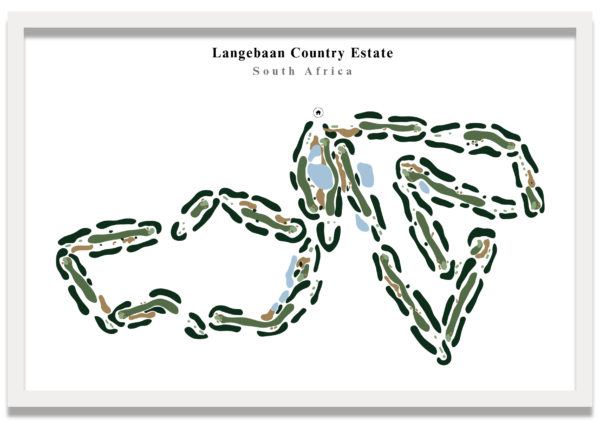Langebaan Landscape Langebaan Country Estate - South Africa – Minimalist Golf Course Print
