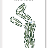 Malmesbury Golf Club - South Africa – Minimalist Golf Course Print