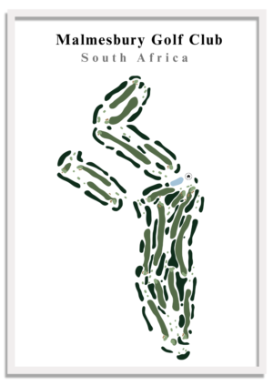 Malmesbury Golf Club - South Africa – Minimalist Golf Course Print