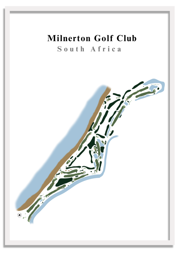 Milnerton Golf Club - South Africa – Minimalist Golf Course Print